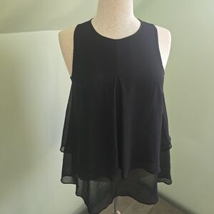 BCBG Black Layered Tank Top